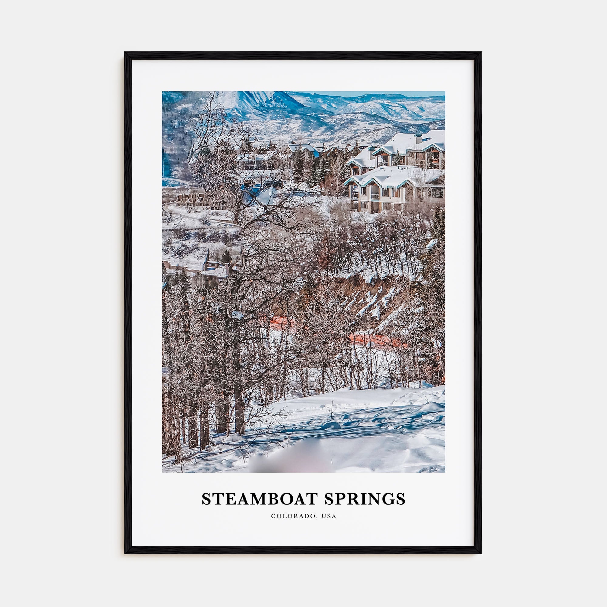 Steamboat Springs Portrait Color No 2 Poster