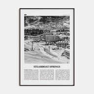 Steamboat Springs Travel B&W No 1 Poster