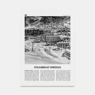 Steamboat Springs Travel B&W No 1 Poster