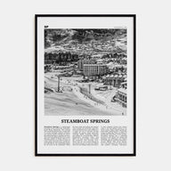Steamboat Springs Travel B&W No 1 Poster