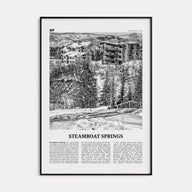 Steamboat Springs Travel B&W No 2 Poster