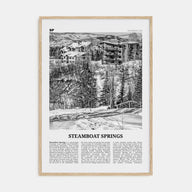 Steamboat Springs Travel B&W No 2 Poster