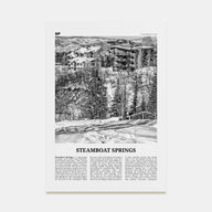 Steamboat Springs Travel B&W No 2 Poster