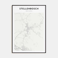 Stellenbosch Map Portrait Poster