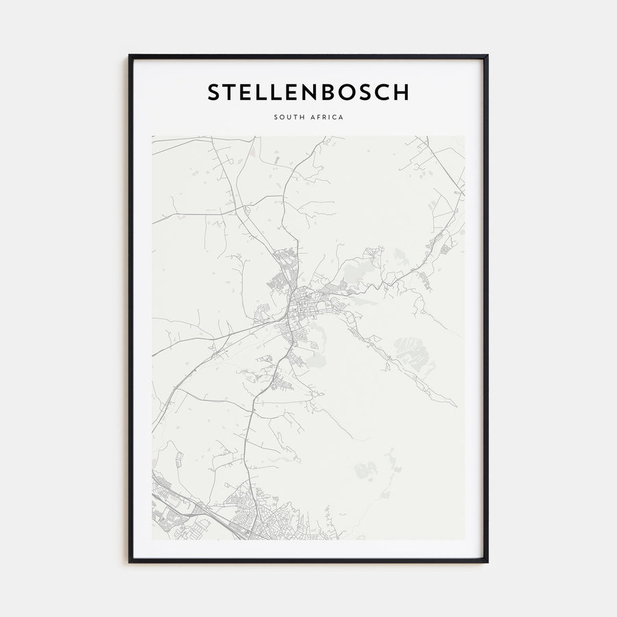 Stellenbosch Map Portrait Poster