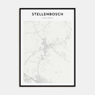 Stellenbosch Map Portrait Poster
