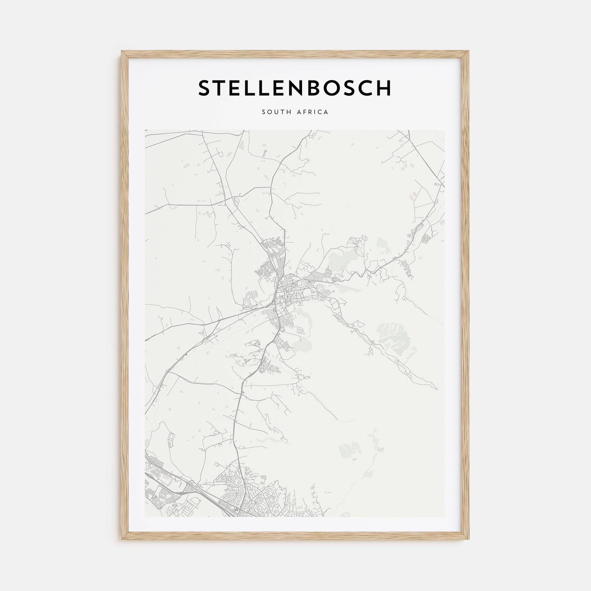 Stellenbosch Map Portrait Poster