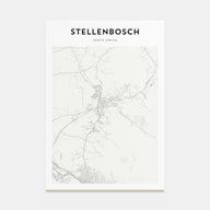Stellenbosch Map Portrait Poster