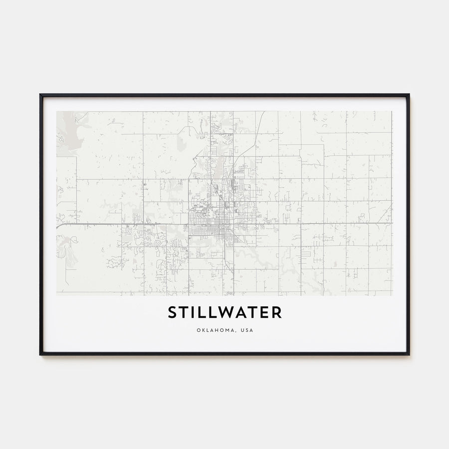 Stillwater Map Landscape Poster