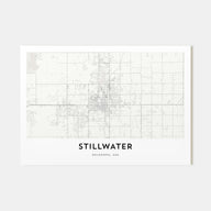 Stillwater Map Landscape Poster