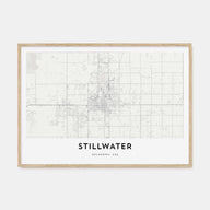 Stillwater Map Landscape Poster