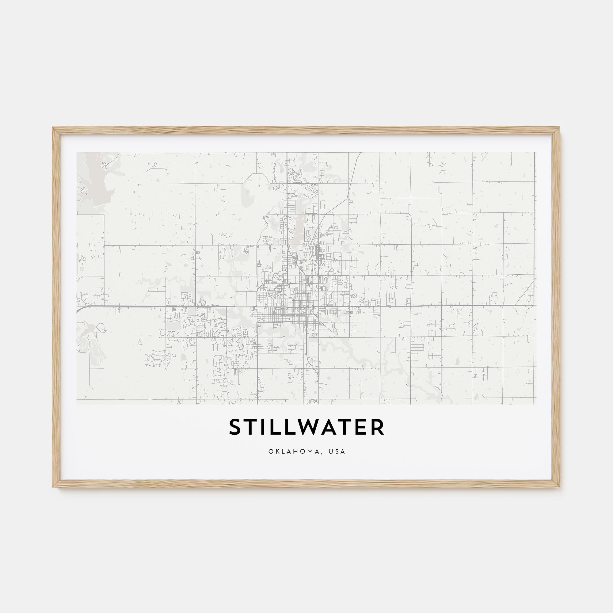 Stillwater Map Landscape Poster