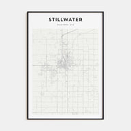 Stillwater Map Portrait Poster