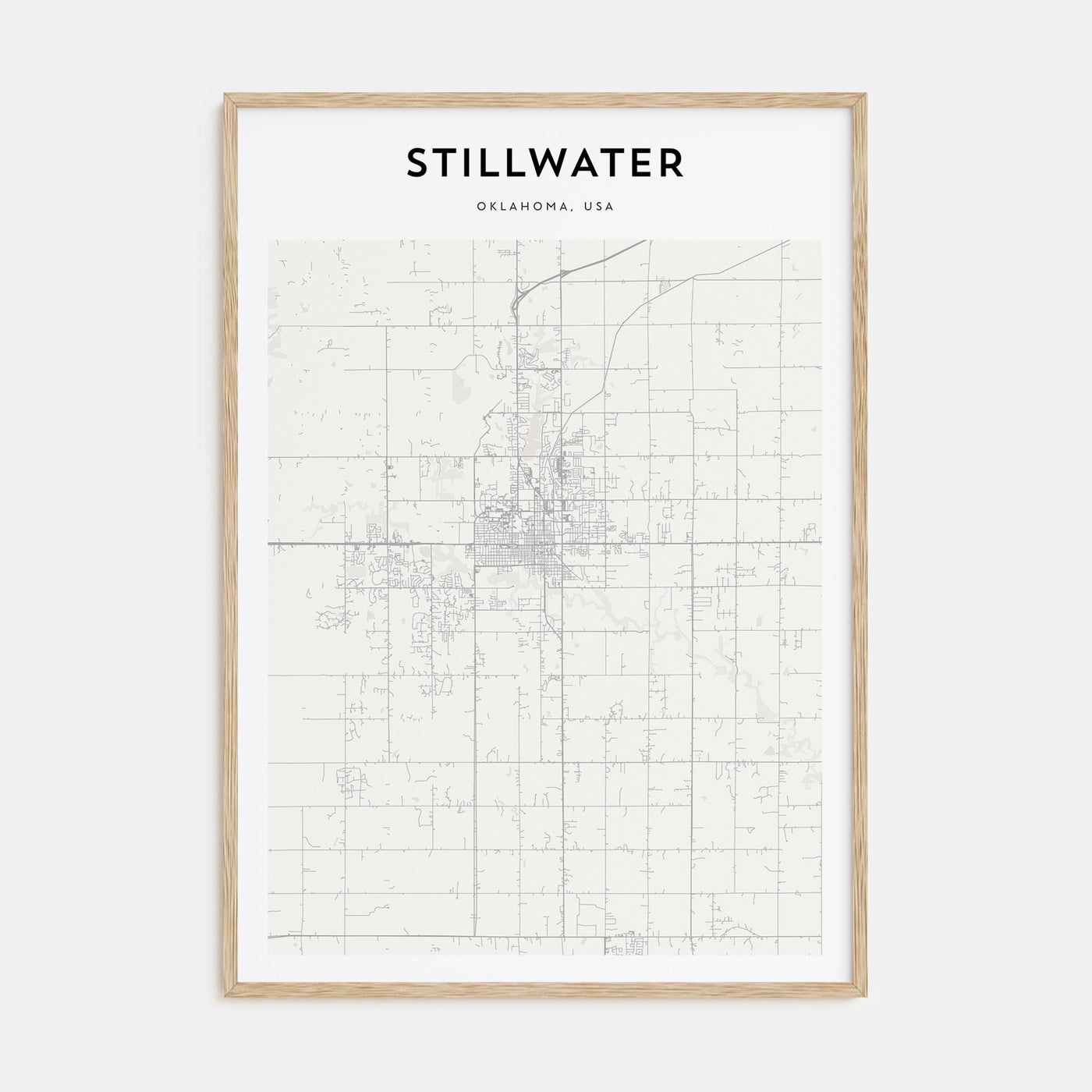 Stillwater Map Portrait Poster