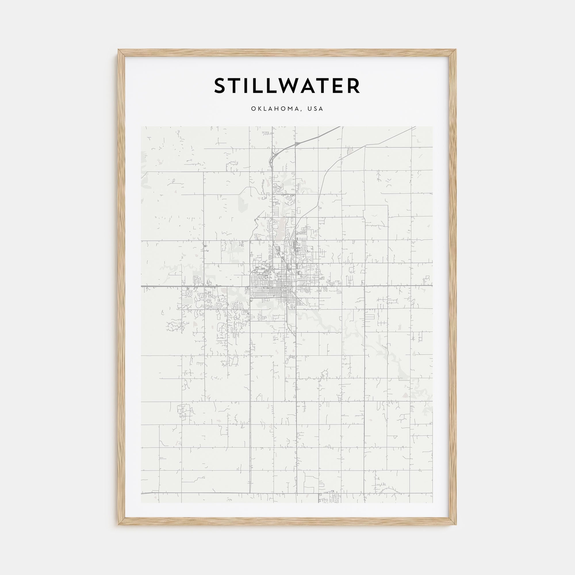 Stillwater Map Portrait Poster
