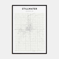 Stillwater Map Portrait Poster