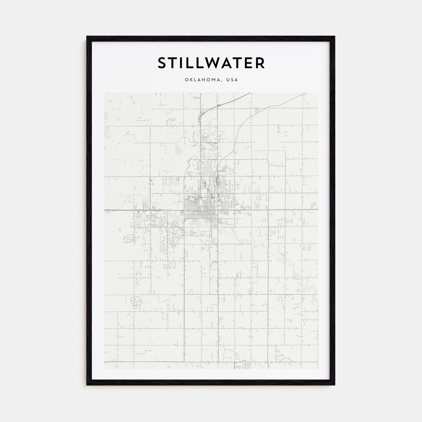 Stillwater Map Portrait Poster