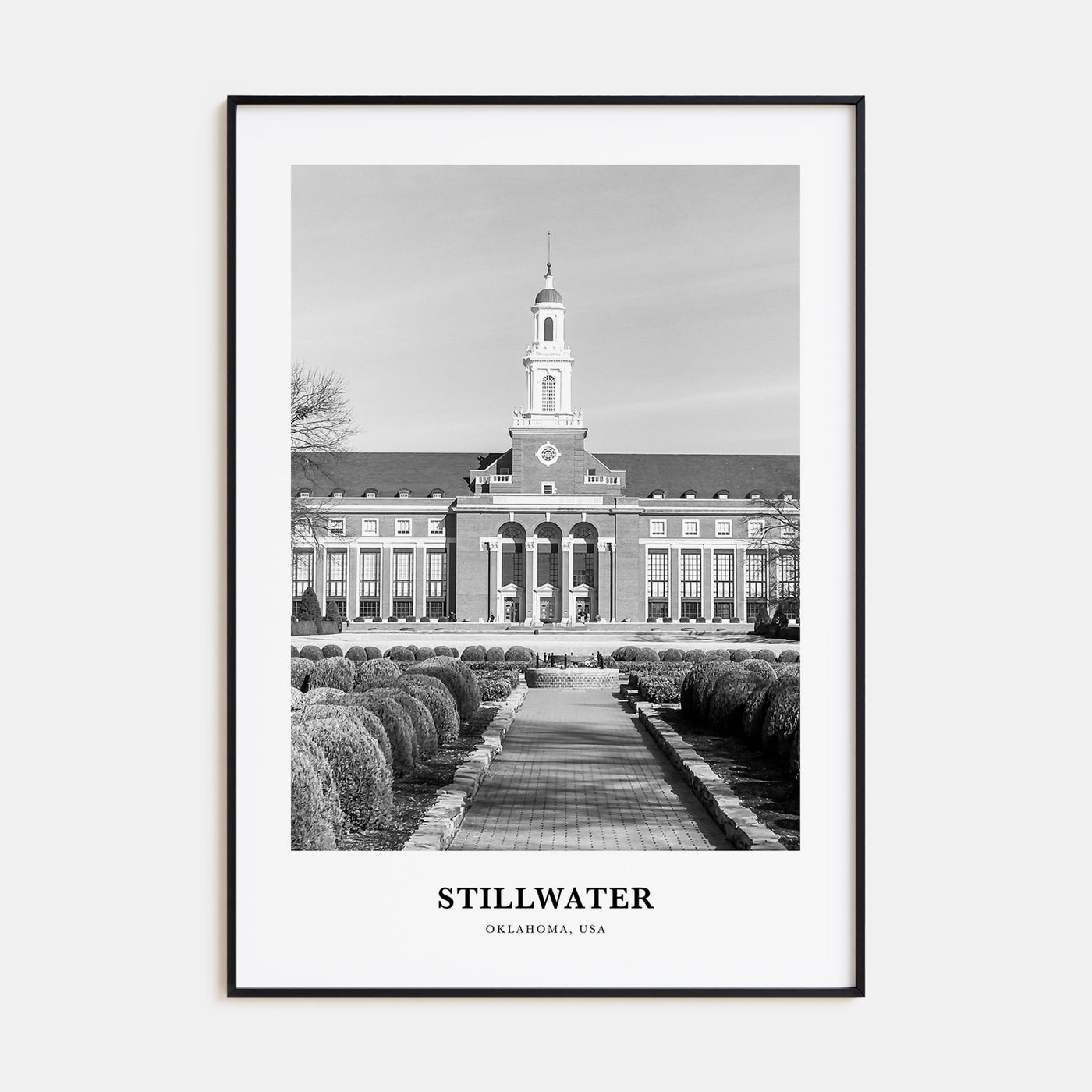 Stillwater Portrait B&W Poster