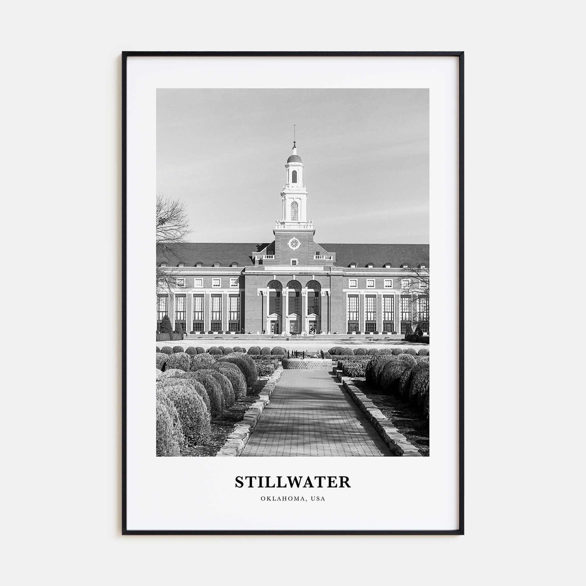 Stillwater Portrait B&W Poster