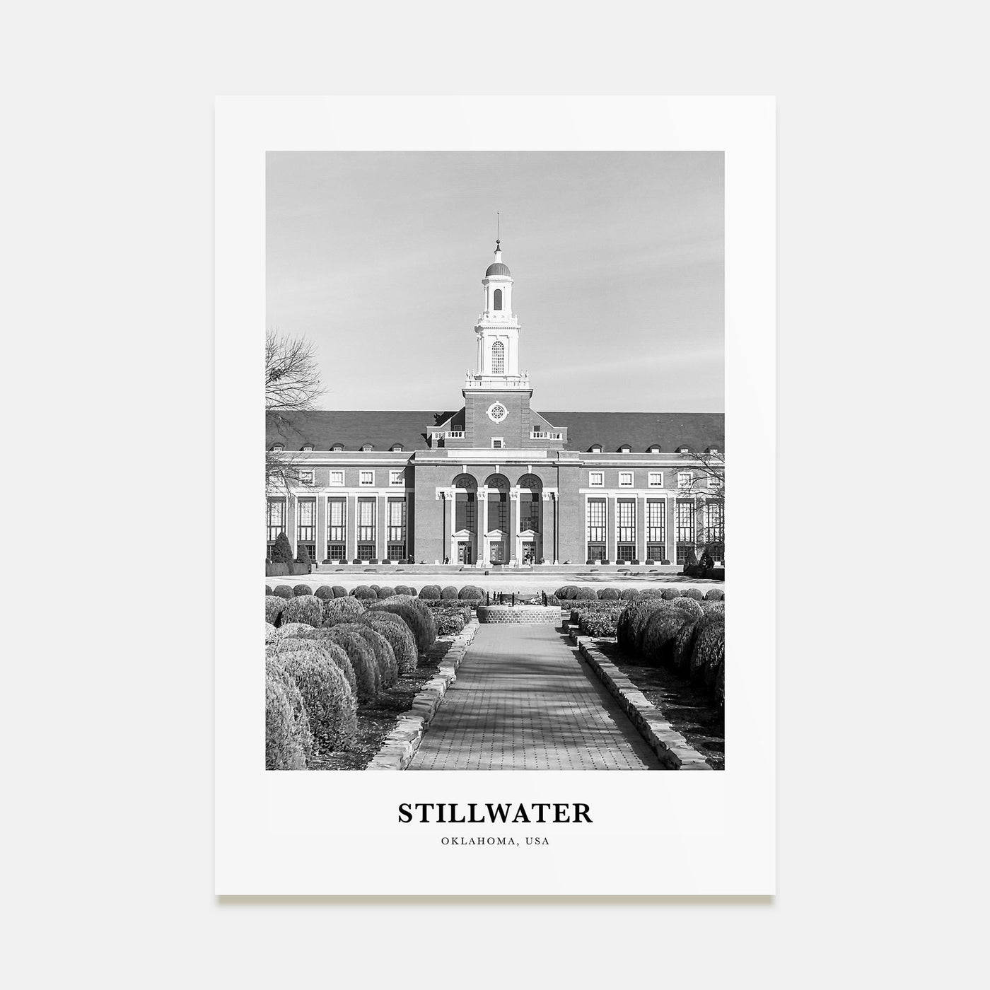 Stillwater Portrait B&W Poster