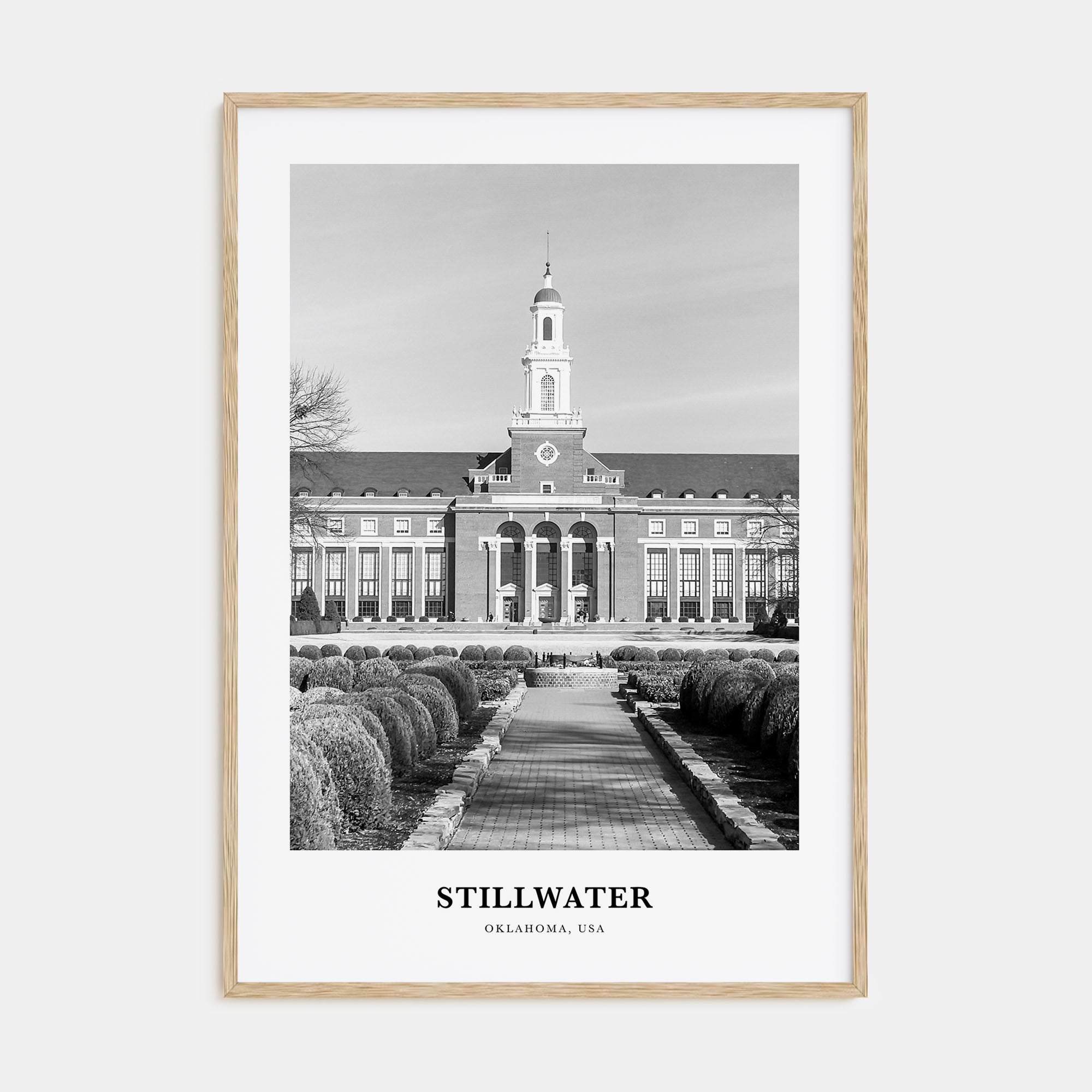 Stillwater Portrait B&W Poster