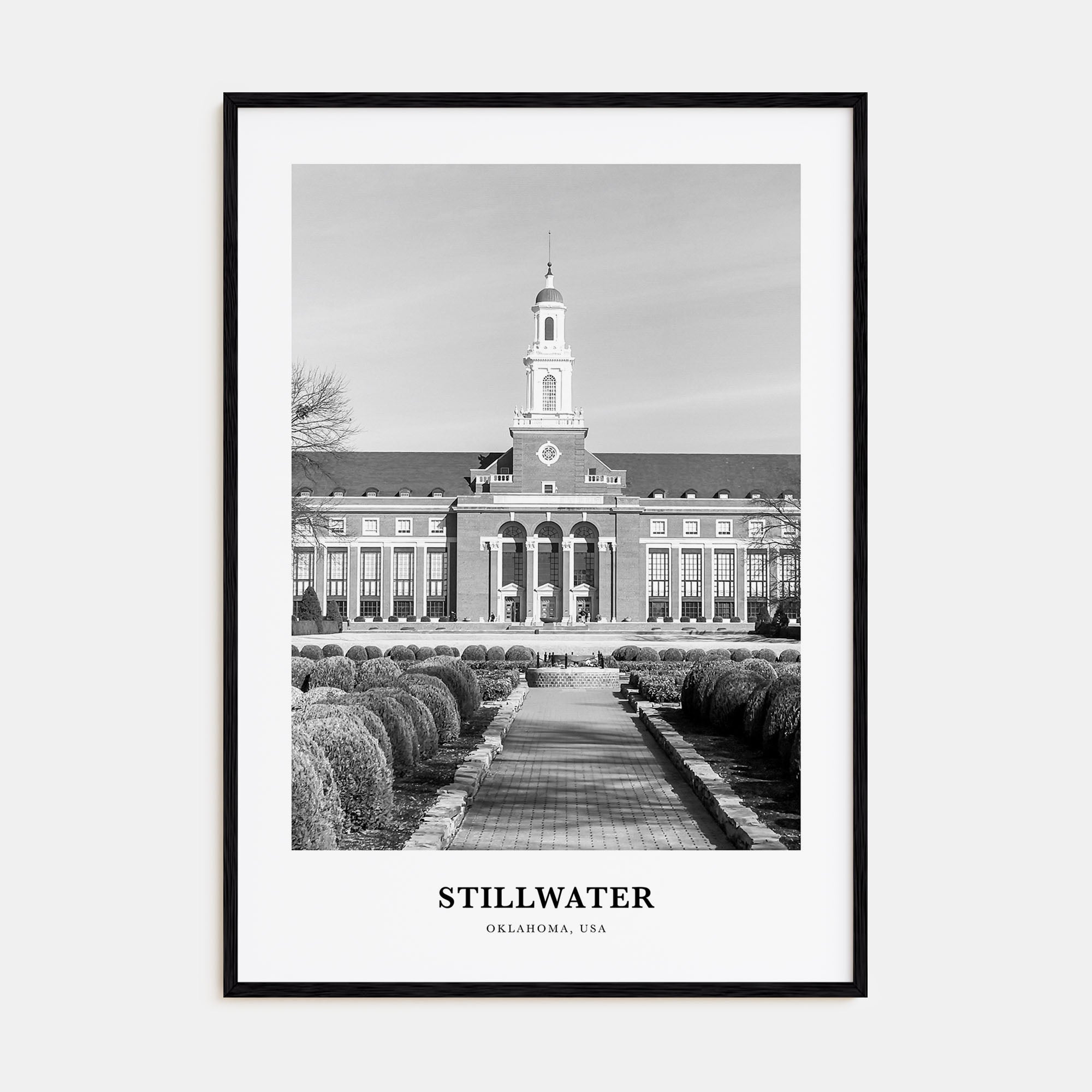 Stillwater Portrait B&W Poster