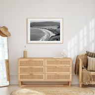 Stinson Beach Landscape B&W Poster