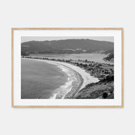 Stinson Beach Landscape B&W Poster