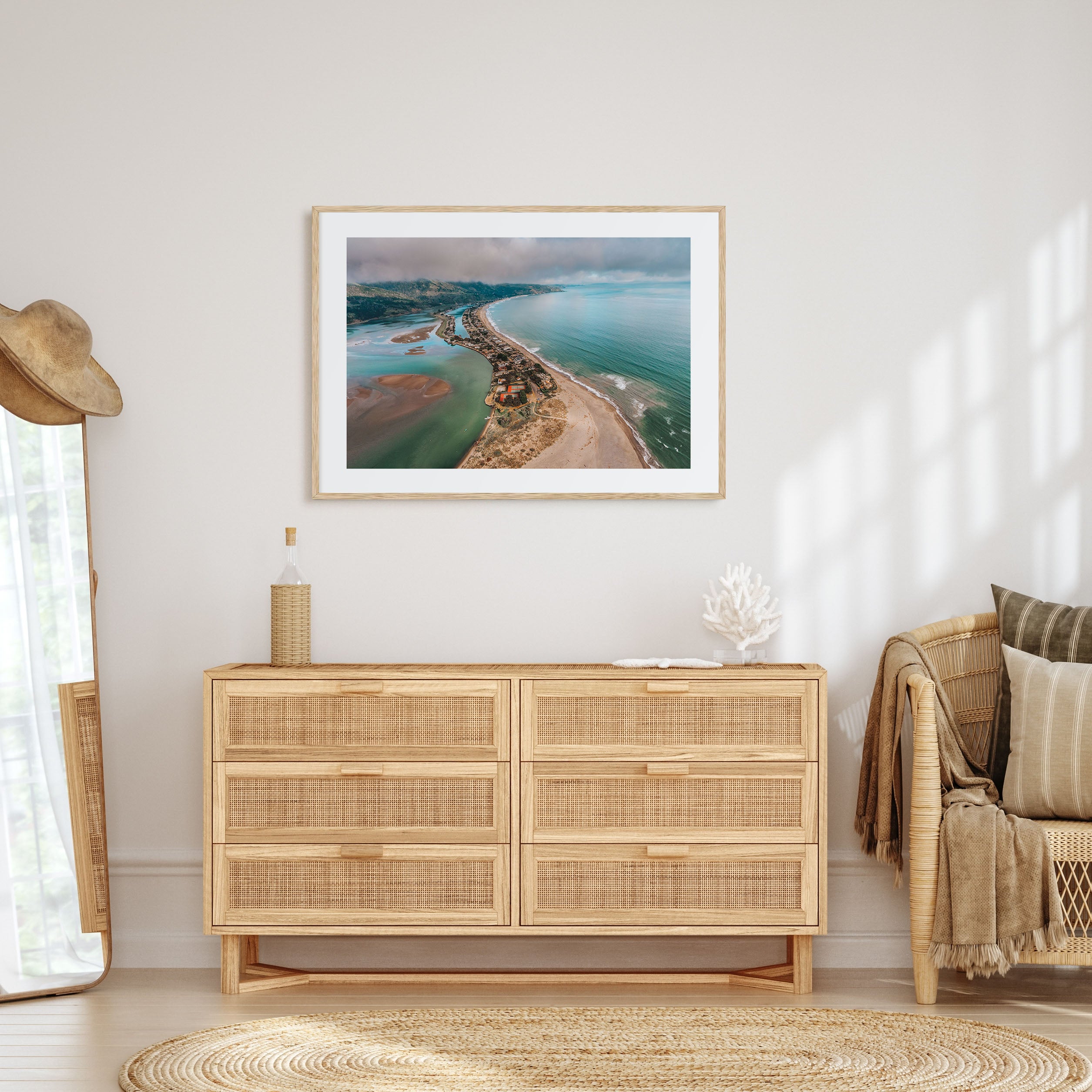 Stinson Beach Landscape Color Poster