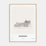 Stockholm Drawn Poster