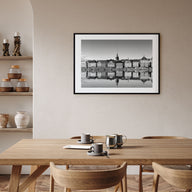 Stockholm Landscape B&W Poster