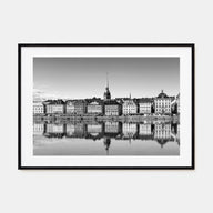 Stockholm Landscape B&W Poster