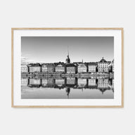 Stockholm Landscape B&W Poster