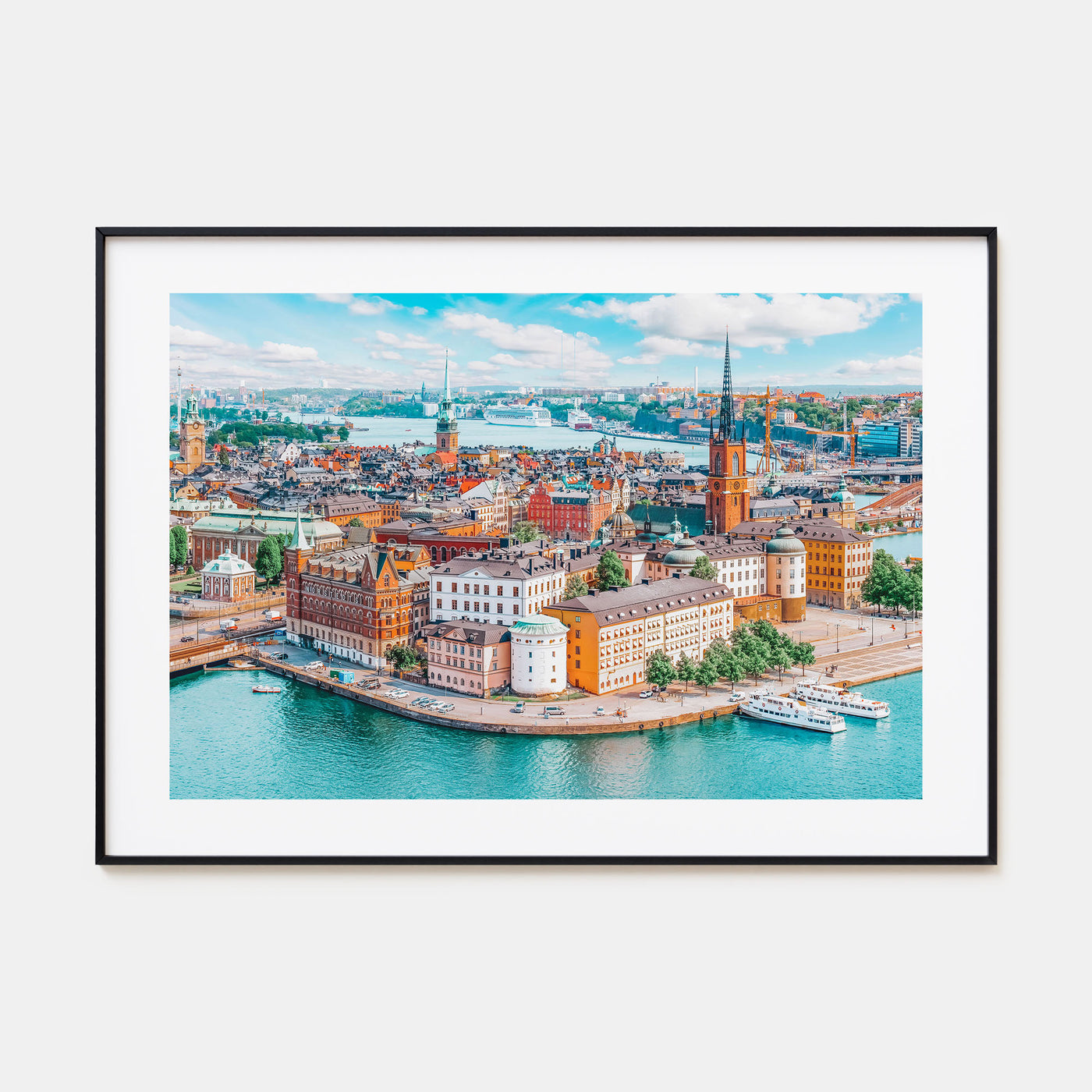 Stockholm Landscape Color Poster