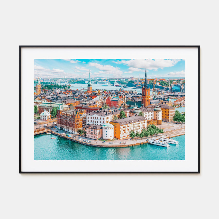 Stockholm Landscape Color Poster