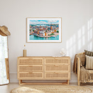 Stockholm Landscape Color Poster