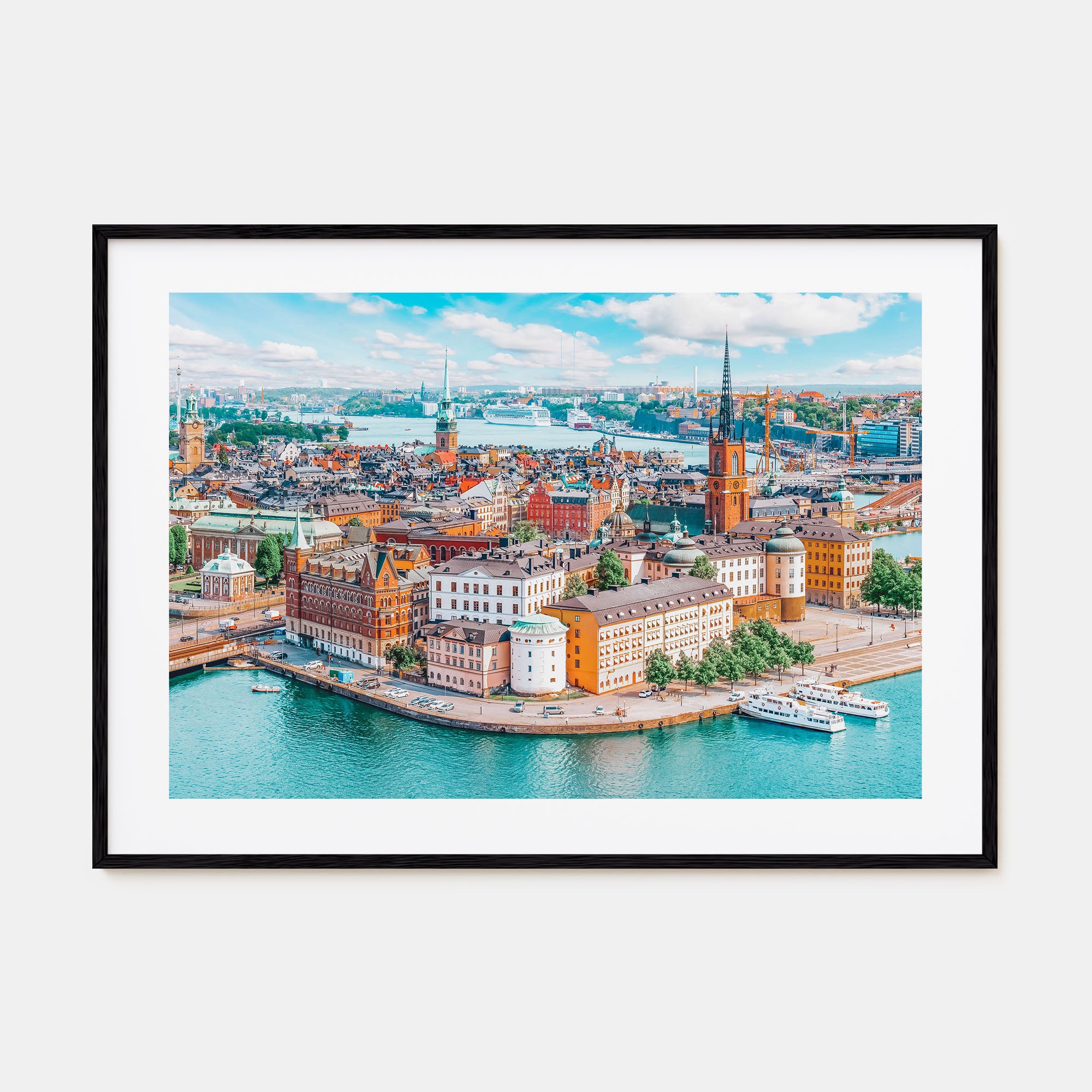 Stockholm Landscape Color Poster