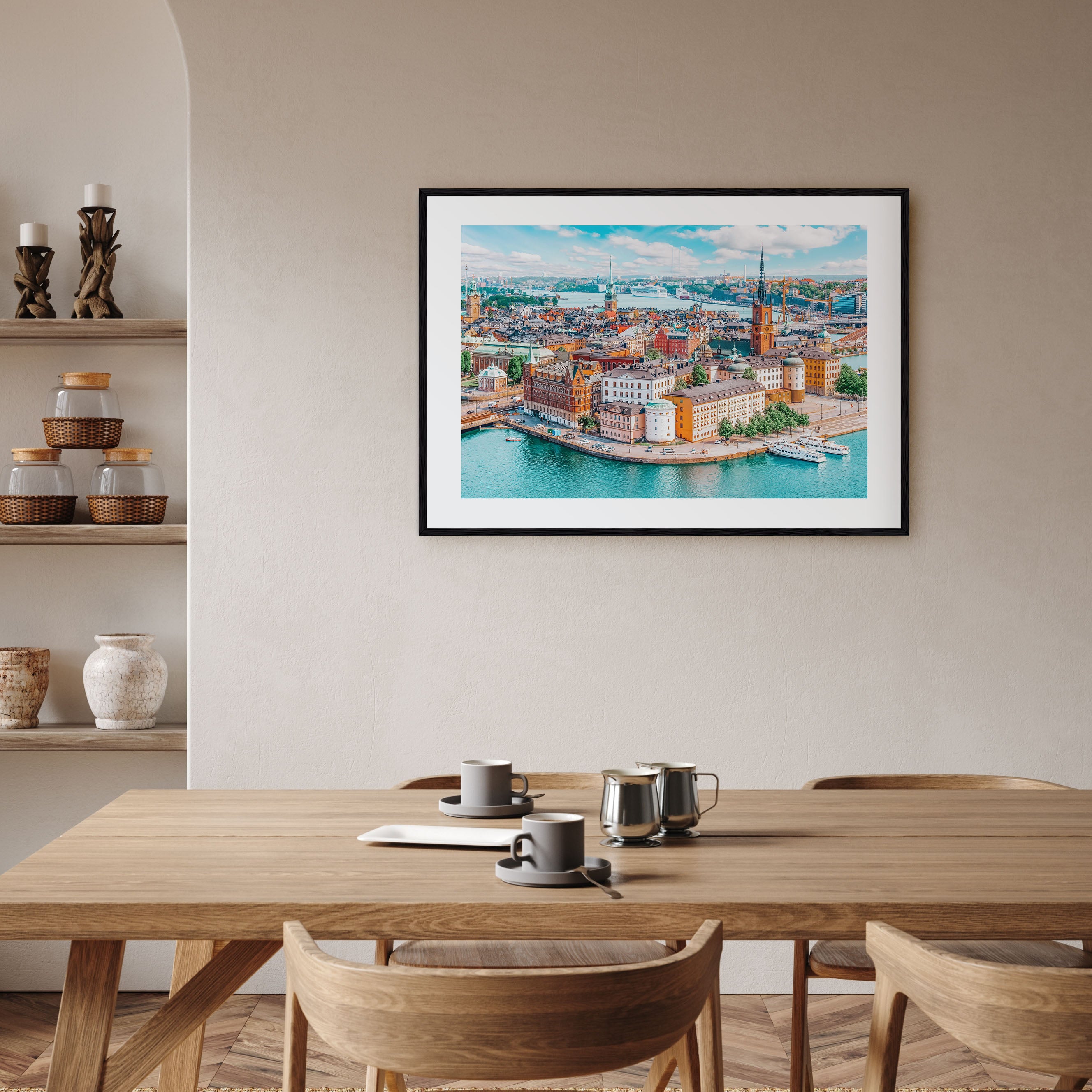 Stockholm Landscape Color Poster