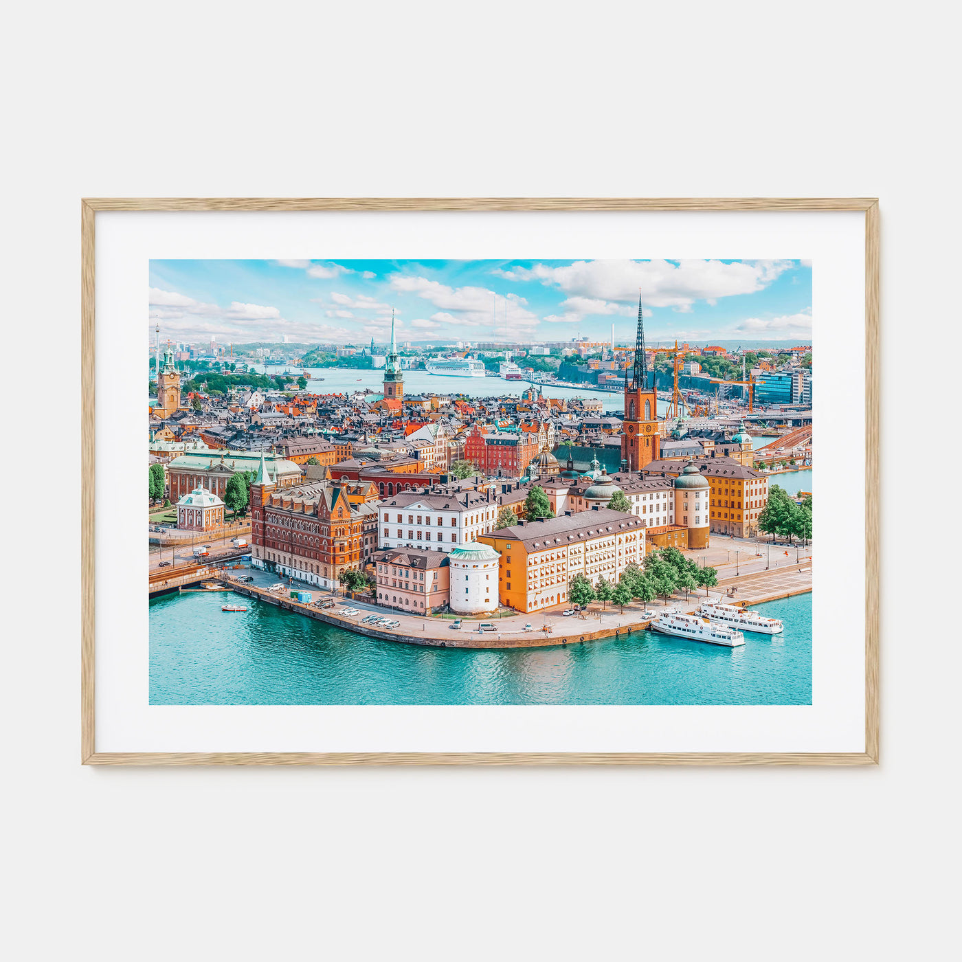 Stockholm Landscape Color Poster