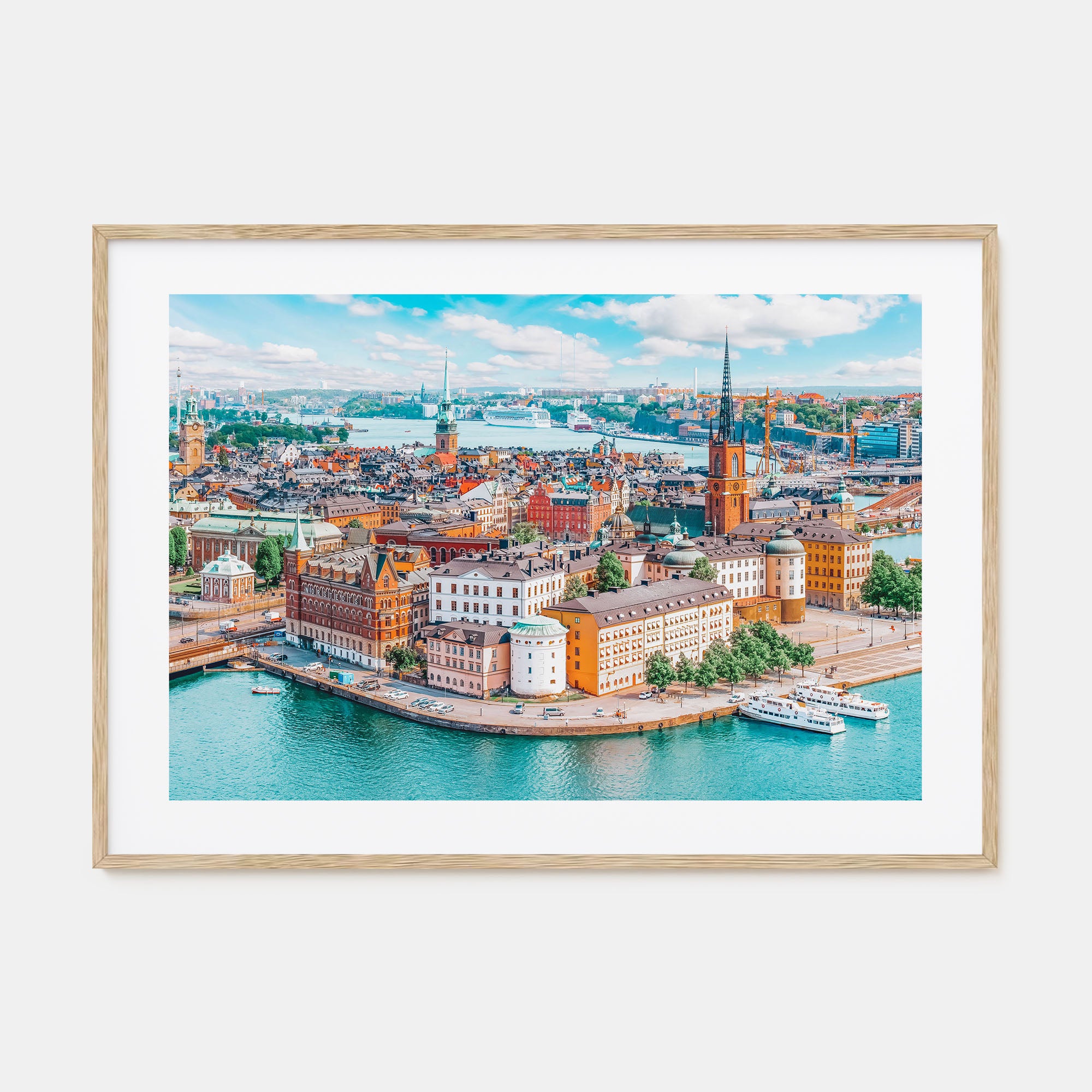 Stockholm Landscape Color Poster