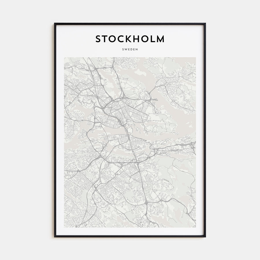 Stockholm Map Portrait Poster