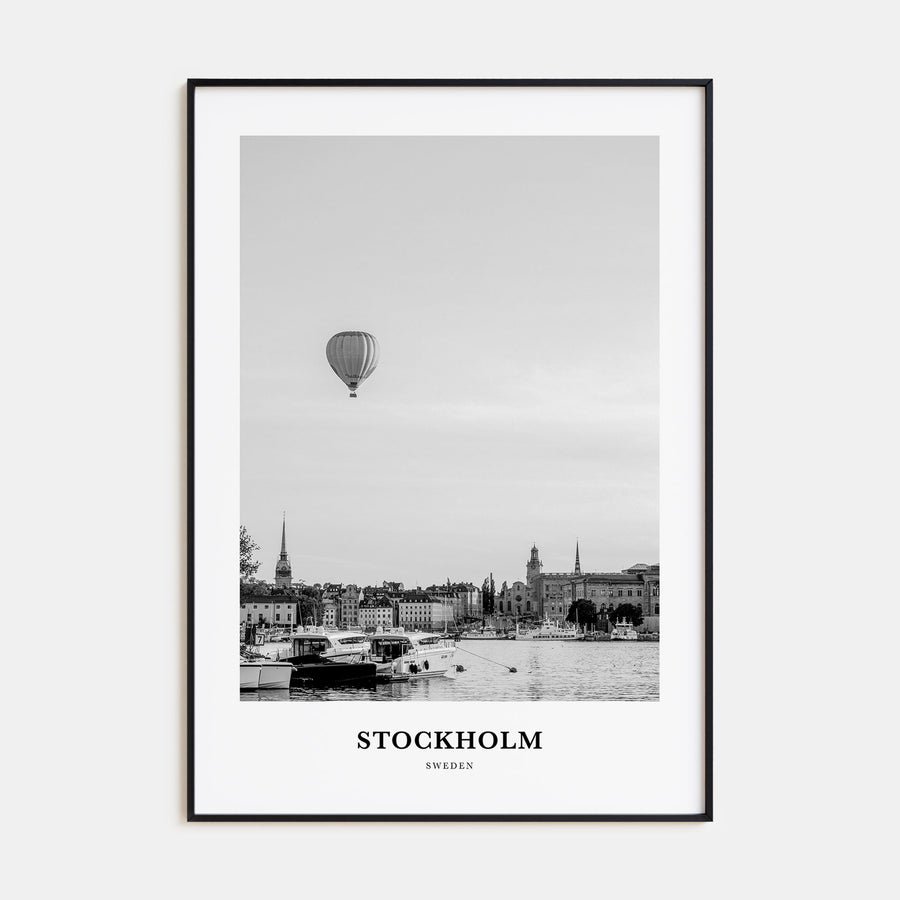 Stockholm Portrait B&W No 1 Poster