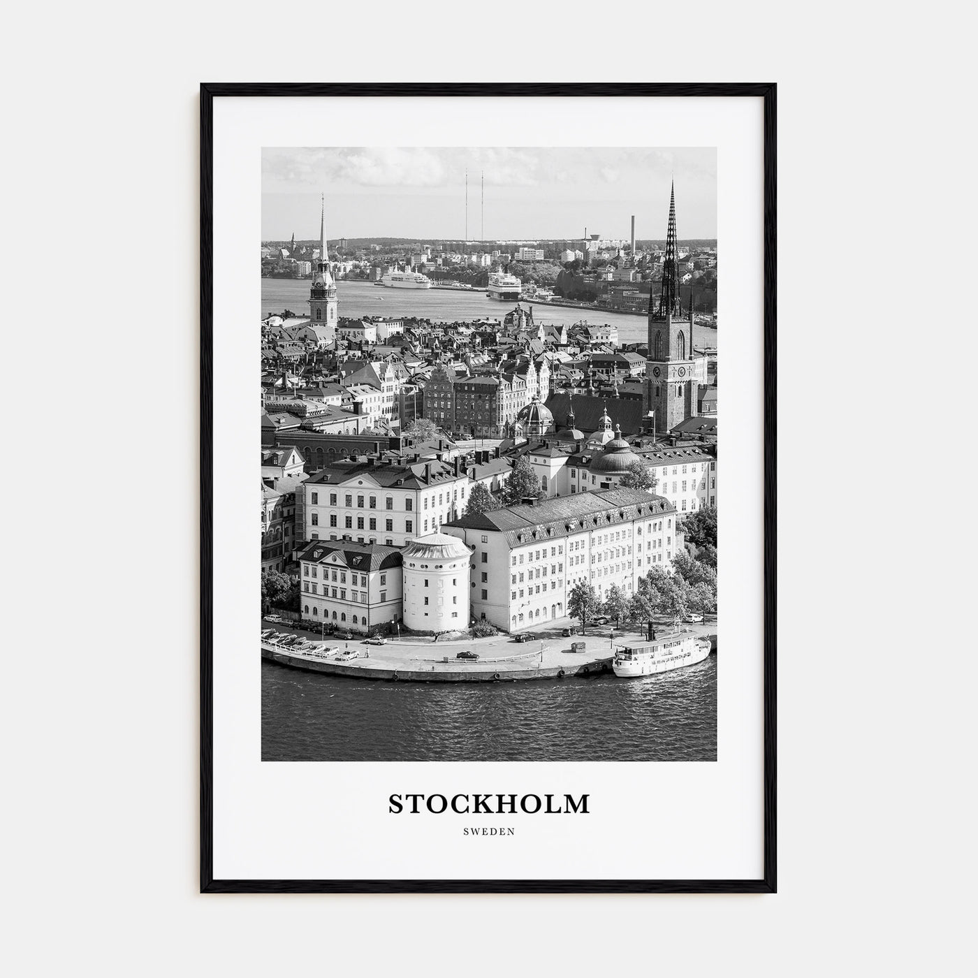 Stockholm Portrait B&W No 2 Poster