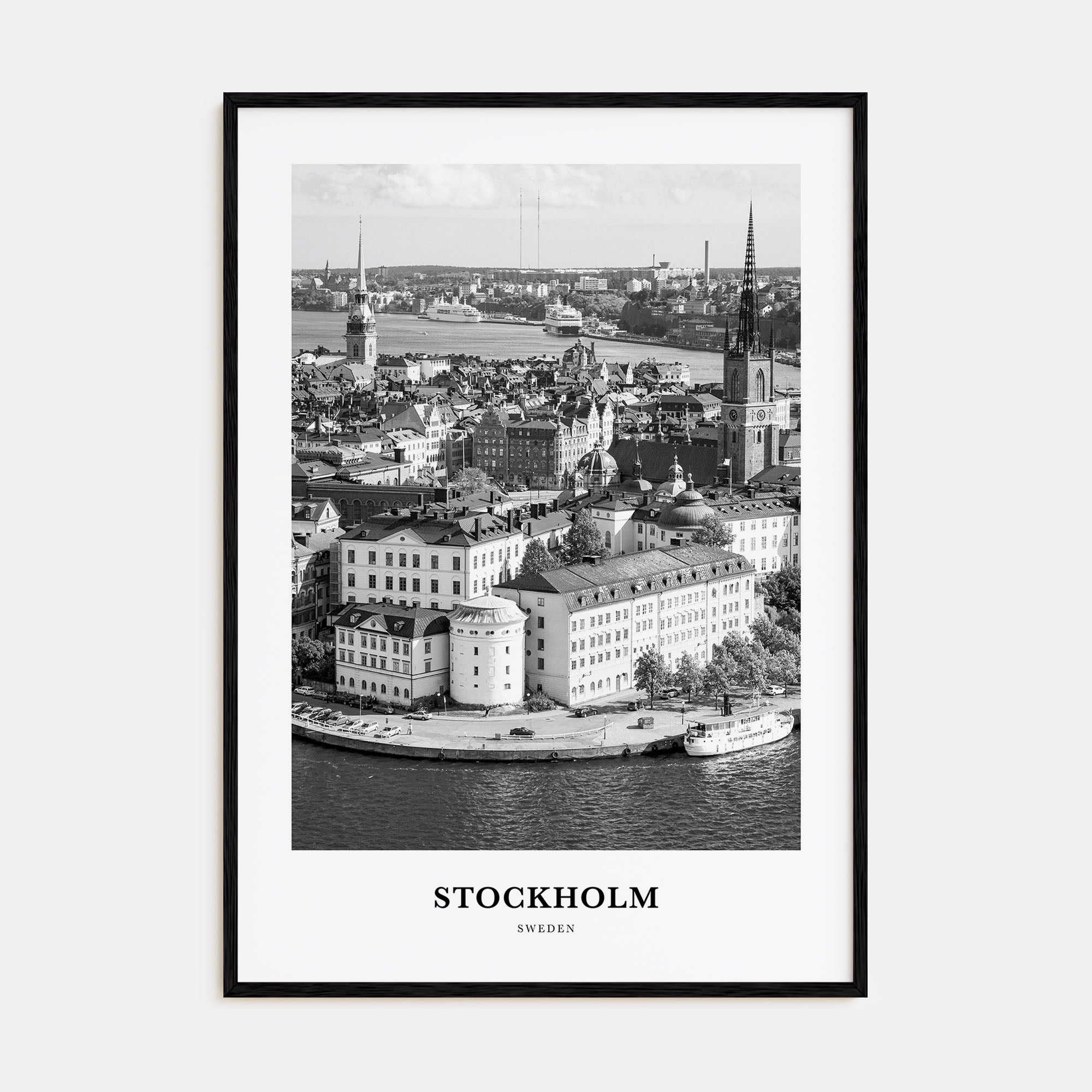 Stockholm Portrait B&W No 2 Poster