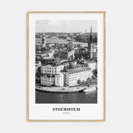 Stockholm Portrait B&W No 2 Poster