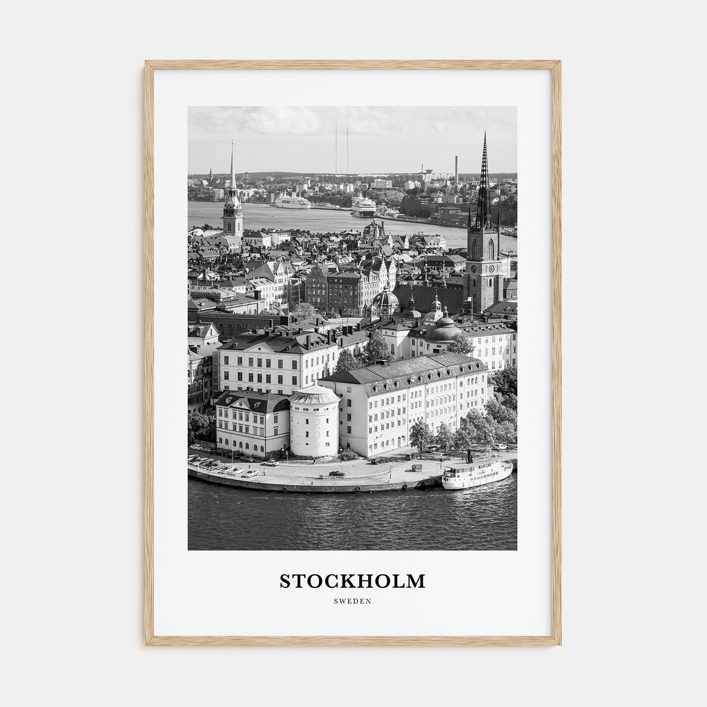 Stockholm Portrait B&W No 2 Poster
