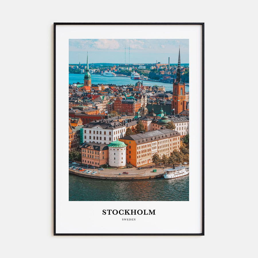 Stockholm Portrait Color Poster