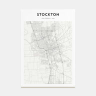 Stockton Map Portrait Poster