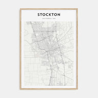 Stockton Map Portrait Poster