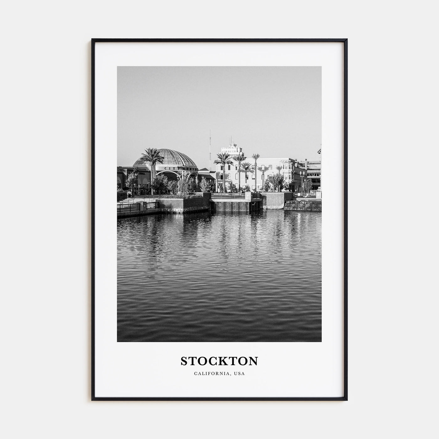 Stockton Portrait B&W Poster